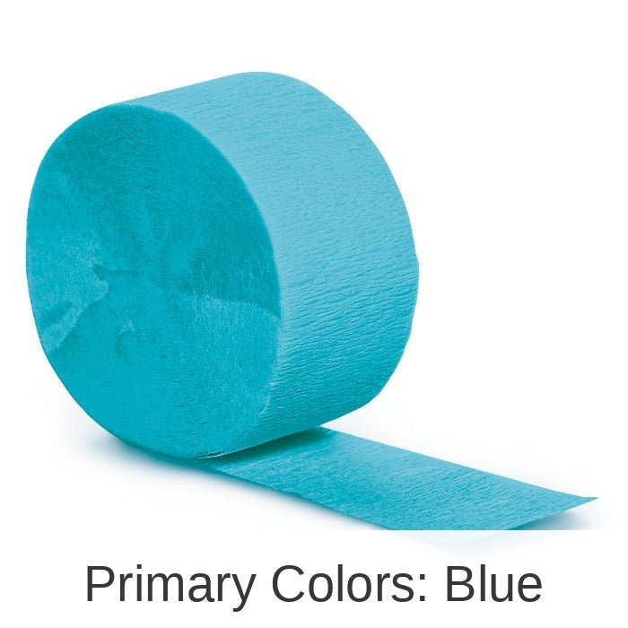 12/Case Bulk Bermuda Blue Crepe Streamer 81 ft