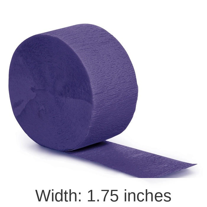12/Case Bulk Purple Crepe Streamer 81 ft