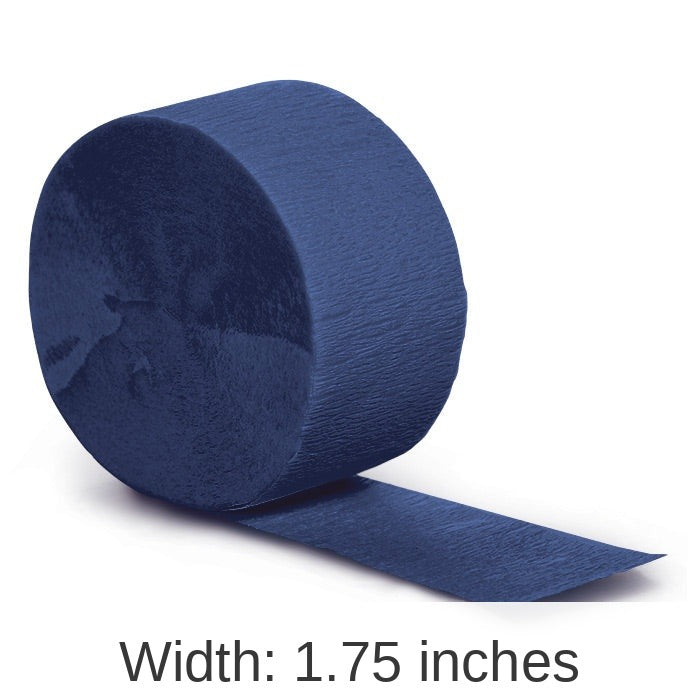 12/Case Bulk Navy Crepe Streamer 81 ft