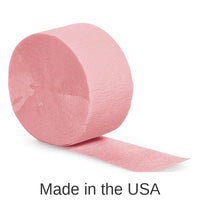 12/Case Bulk Classic Pink Crepe Streamer 81 ft