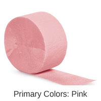 12/Case Bulk Classic Pink Crepe Streamer 81 ft