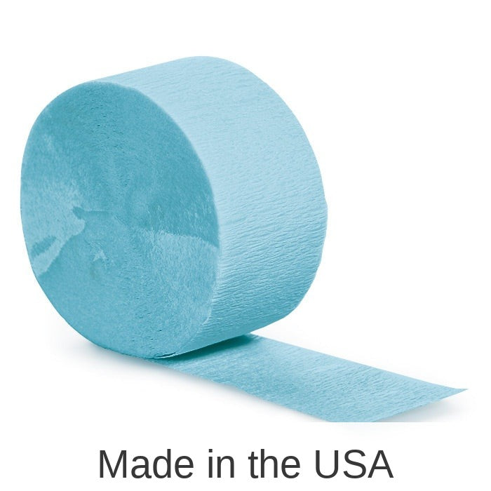 12/Case Bulk Pastel Blue Crepe Streamer 81 ft
