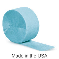 12/Case Bulk Pastel Blue Crepe Streamer 81 ft