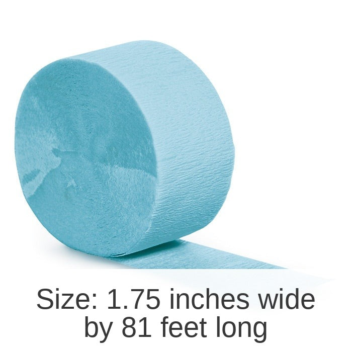 12/Case Bulk Pastel Blue Crepe Streamer 81 ft