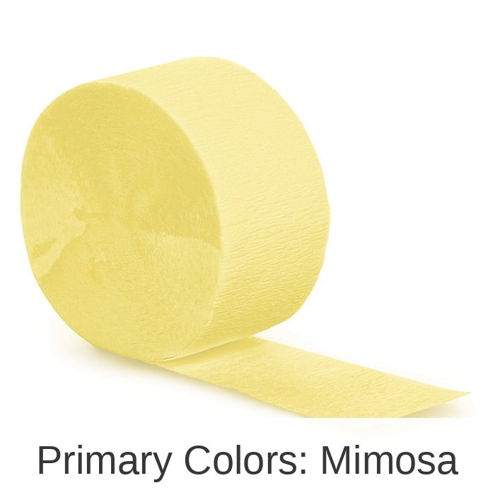 12/Case Bulk Mimosa Crepe Streamer 81 ft