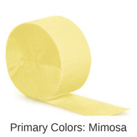 12/Case Bulk Mimosa Crepe Streamer 81 ft