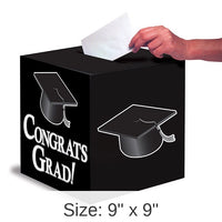 6/Case Bulk Graduation Card Boxes Black