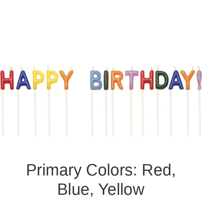 12/Case Bulk Happy Birthday Pick Candles