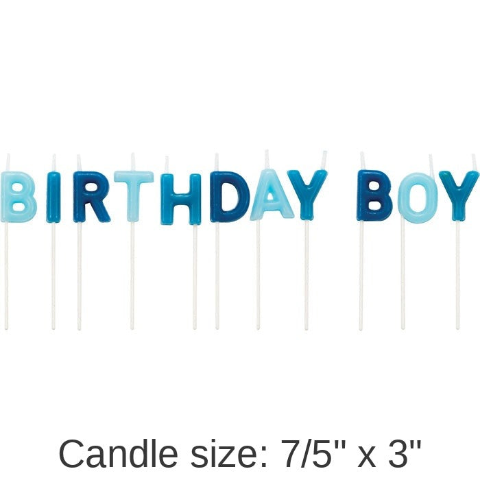 12/Case Bulk Birthday Boy Pick Candles