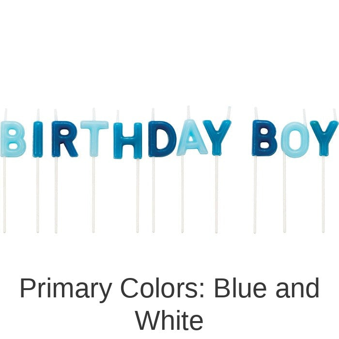 12/Case Bulk Birthday Boy Pick Candles
