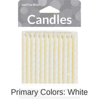 288/Case Bulk White Candles