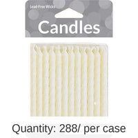 288/Case Bulk White Candles