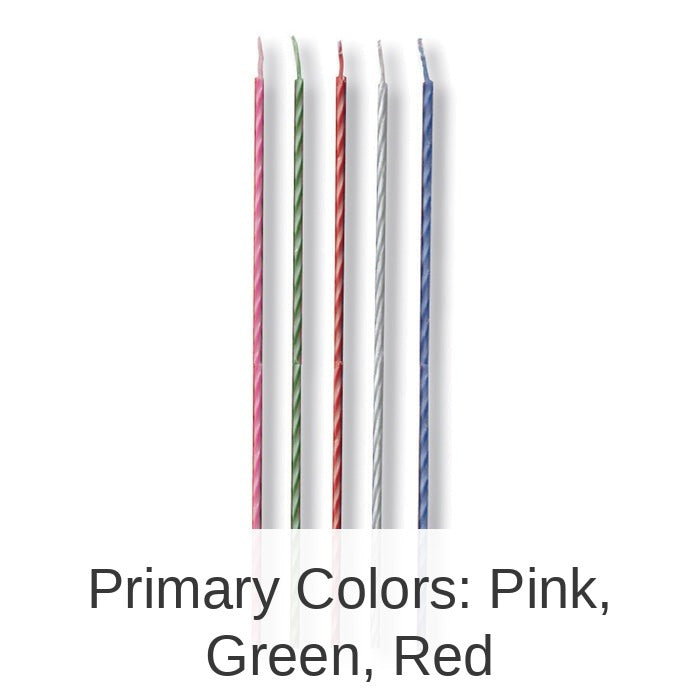 240/Case Bulk Striped Party Candles