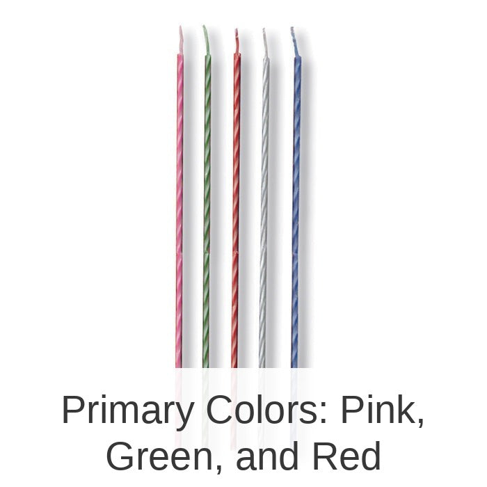 240/Case Bulk Striped Party Candles