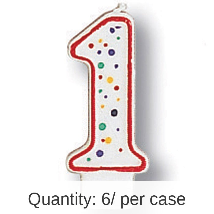 6/Case Bulk Polka Dot #1 Candles