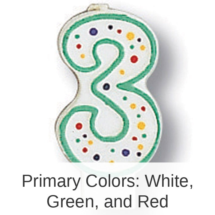 6/Case Bulk Polka Dot #3 Candles