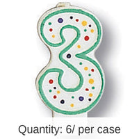 6/Case Bulk Polka Dot #3 Candles