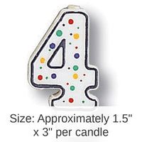 6/Case Bulk Polka Dot #4 Candles