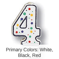 6/Case Bulk Polka Dot #4 Candles