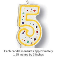 6/Case Bulk Polka Dot #5 Candles