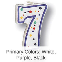 6/Case Bulk Polka Dot #7 Candles