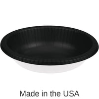 200/Case Bulk Black Velvet 20 oz Paper Bowls