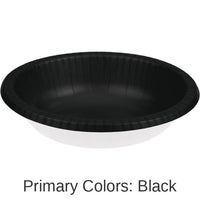 200/Case Bulk Black Velvet 20 oz Paper Bowls