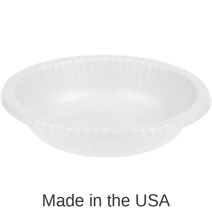 200/Case Bulk White 20 oz Paper Bowls