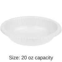 200/Case Bulk White 20 oz Paper Bowls