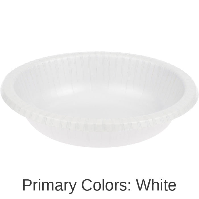 200/Case Bulk White 20 oz Paper Bowls