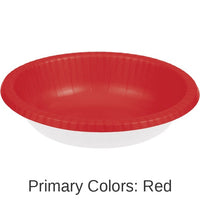 200/Case Bulk Classic Red 20 oz Paper Bowls