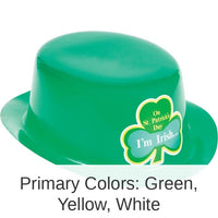 12/Case Bulk St. Patrick's Day Derby Hats
