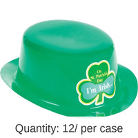 12/Case Bulk St. Patrick's Day Derby Hats