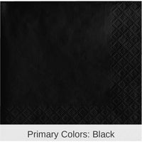 1200/Case Bulk Black Velvet 2 Ply Beverage Napkins