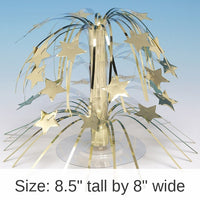 6/Case Bulk Gold Foil Cascading Centerpieces