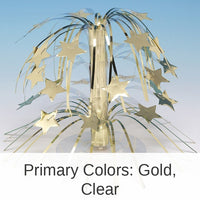 6/Case Bulk Gold Foil Cascading Centerpieces