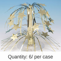 6/Case Bulk Gold Foil Cascading Centerpieces