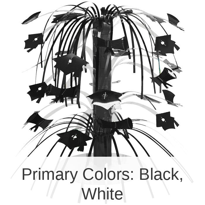 12/Case Bulk Black Graduation Centerpiece
