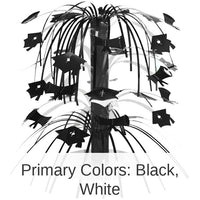 12/Case Bulk Black Graduation Centerpiece