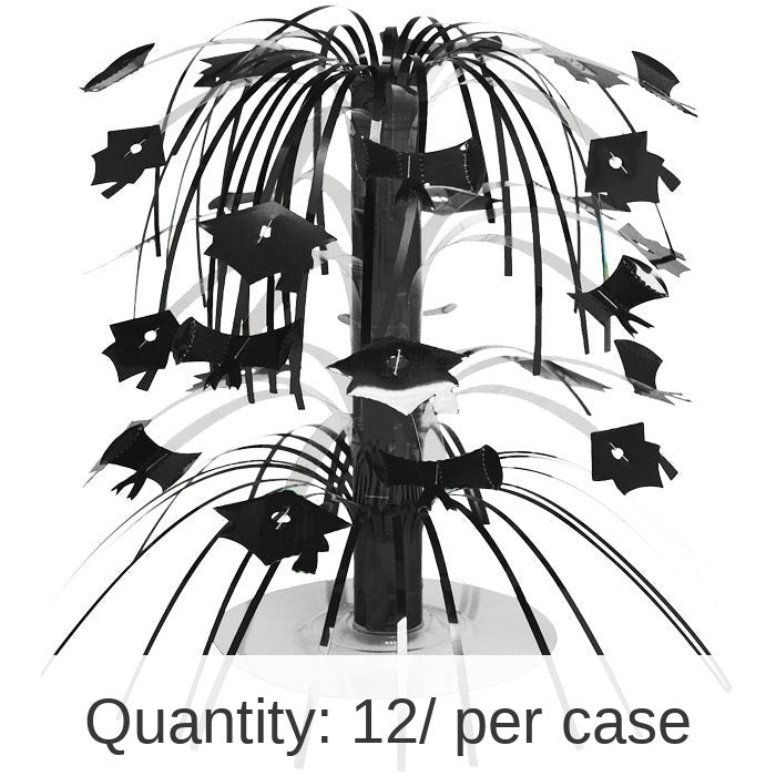 12/Case Bulk Black Graduation Centerpiece