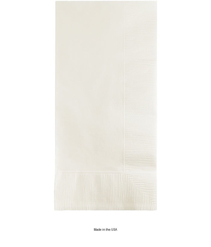 600/Case Bulk White 2 Ply Dinner Napkins