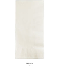 600/Case Bulk White 2 Ply Dinner Napkins