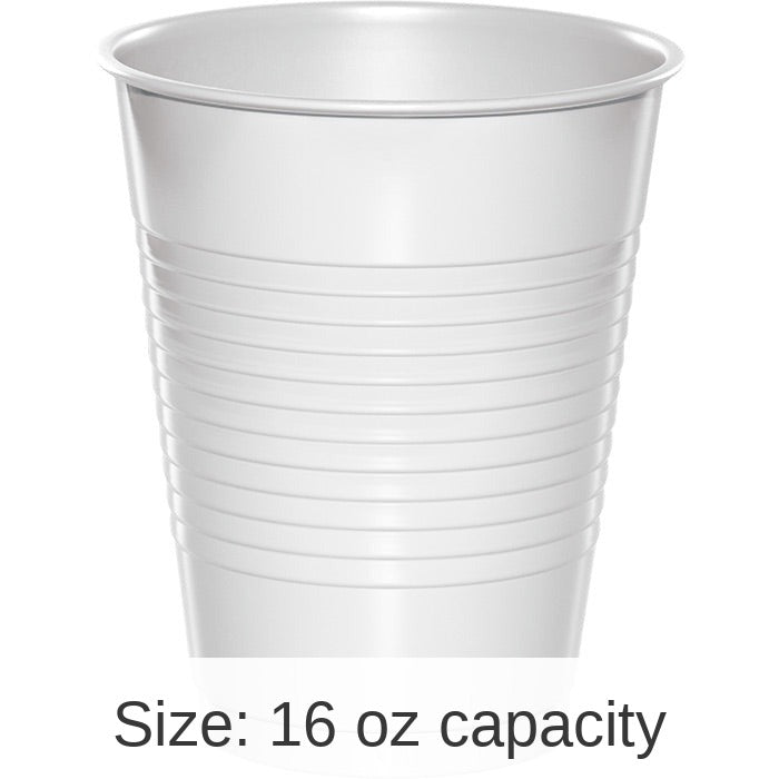 240/Case Bulk White 16 oz Plastic Cups
