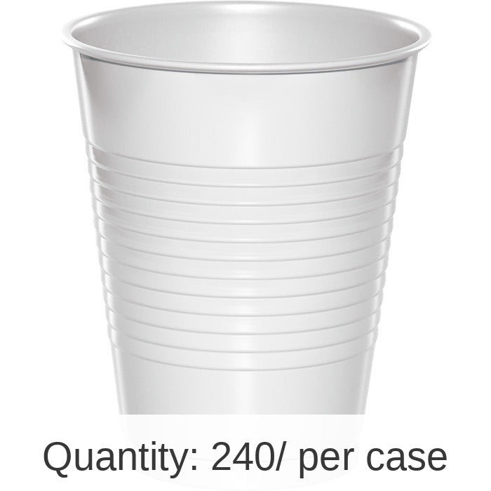 240/Case Bulk White 16 oz Plastic Cups