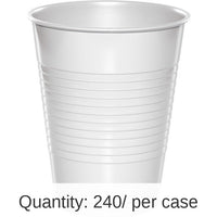 240/Case Bulk White 16 oz Plastic Cups