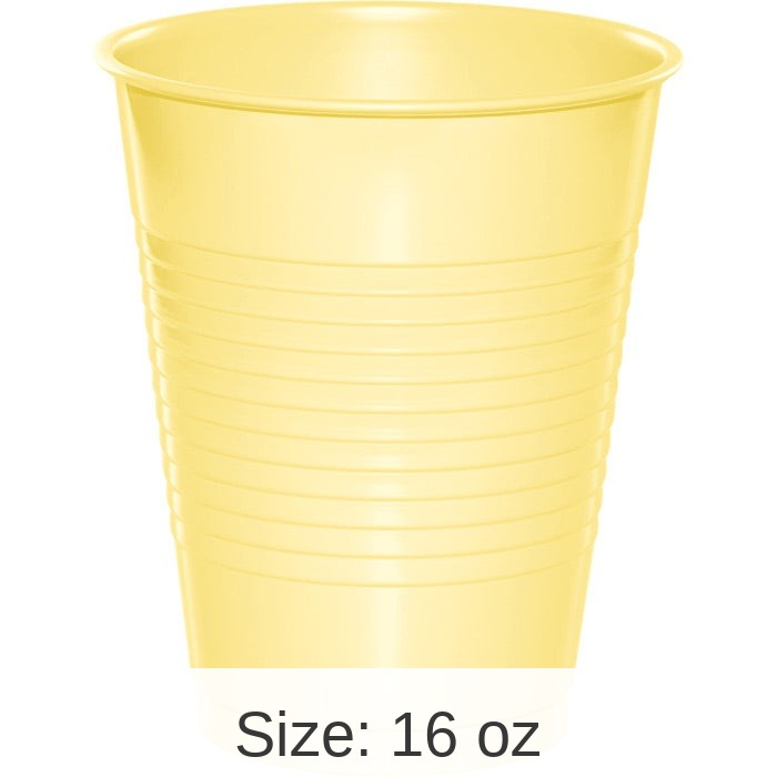 240/Case Bulk Mimosa 16 oz Plastic Cups