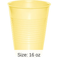 240/Case Bulk Mimosa 16 oz Plastic Cups