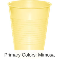 240/Case Bulk Mimosa 16 oz Plastic Cups