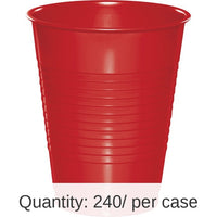 240/Case Bulk Classic Red 16 oz Plastic Cups