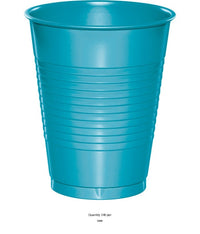240/Case Bulk Bermuda Blue 16 oz Plastic Cups